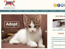 Tablet Screenshot of kindnessforcats.com